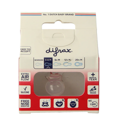 Difrax Fopspeen natural I love 0-6 maanden assorti 1 Stuks