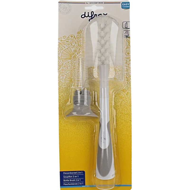 Difrax Flessenborstel 2-in-1 1 Stuks