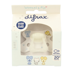 Difrax Fopspeen natural 20+ maanden Woezel & Pip 1.00 Stuks