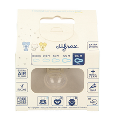 Difrax Fopspeen natural 20+ maanden Woezel & Pip 1 Stuks