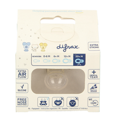 Difrax Fopspeen natural 20+ maanden Woezel & Pip 1.00 Stuks