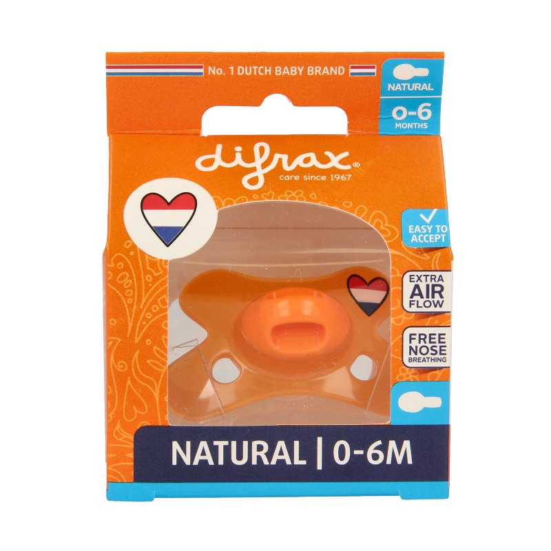 Difrax Fopspeen 0-6 maanden 1 Stuks