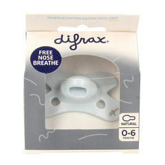 Difrax Fopspeen natural 0-6 maanden assorti 1.00 Stuks