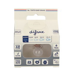 Difrax Fopspeen natural newborn assorti 1 Stuks