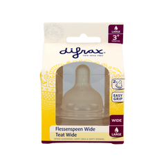 Difrax Flesspeen soft breed large 2.00 Stuks