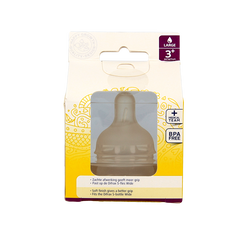 Difrax Flesspeen soft breed large 2 Stuks