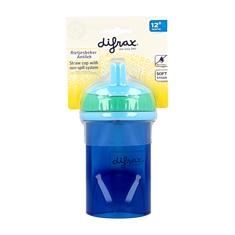 Difrax Anti lek rietjes beker assorti 1 Stuks