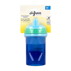 Difrax Anti lek rietjes beker assorti 1 Stuks