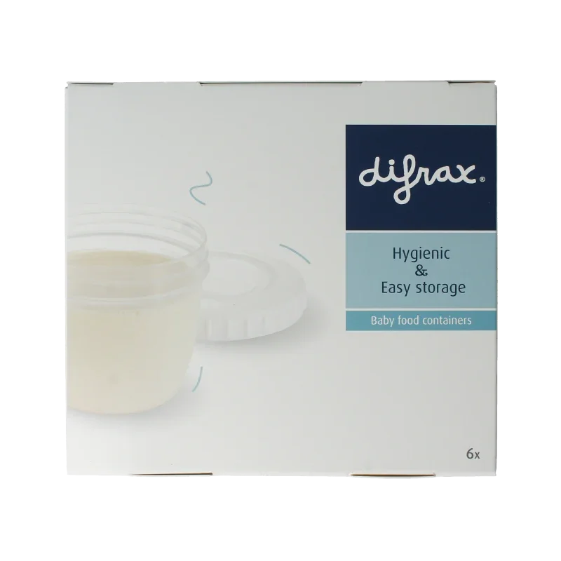 Difrax Voeding bewaarbakjes 6 Stuks