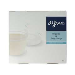 Difrax Voeding bewaarbakjes 6 Stuks