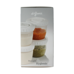 Difrax Voeding bewaarbakjes 6.00 Stuks