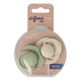 Difrax Fopspeen prime 0-6 maanden assorti 2.00 Stuks