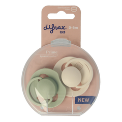 Difrax Fopspeen prime 0-6 maanden assorti 2.00 Stuks