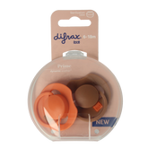 Difrax Fopspeen prime 6-18 maanden assorti 2 Stuks