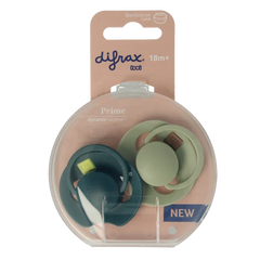 Difrax Fopspeen prime 18+ maanden assorti 2 Stuks