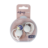 Difrax Fopspeen glow dynamic 6-18 mnd ivory/blush 2.00 Stuks
