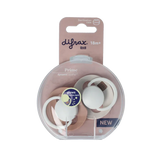 Difrax Fopspeen glow dynamic 18+ mnd ivory/blush 2 Stuks