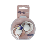 Difrax Fopspeen glow dynamic 18+ mnd ivory/blush 2 Stuks