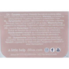 Difrax Fopspeen glow dynamic 18+ mnd ivory/blush 2 Stuks