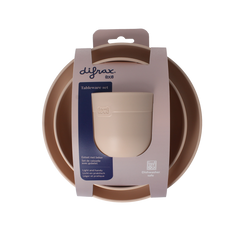 Difrax Lovi eetset met beker nude 1.00 Set