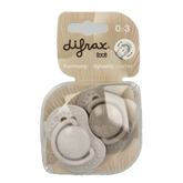 Difrax Lovi fopspeen harmony 0-6 maanden assorti 1.00 Stuks
