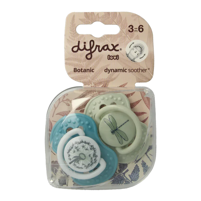 Difrax Lovi fopspeen botanic 3+ maanden 1 Stuks