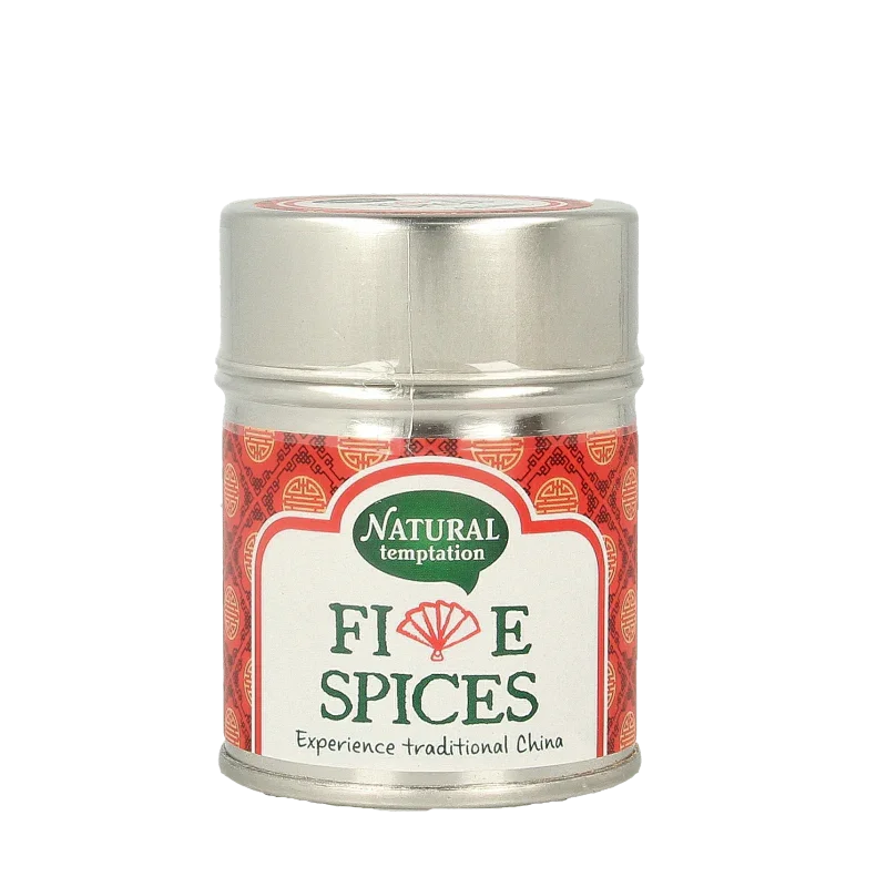 Natural Temptation Five spices blikje natural spices bio 50 Gram