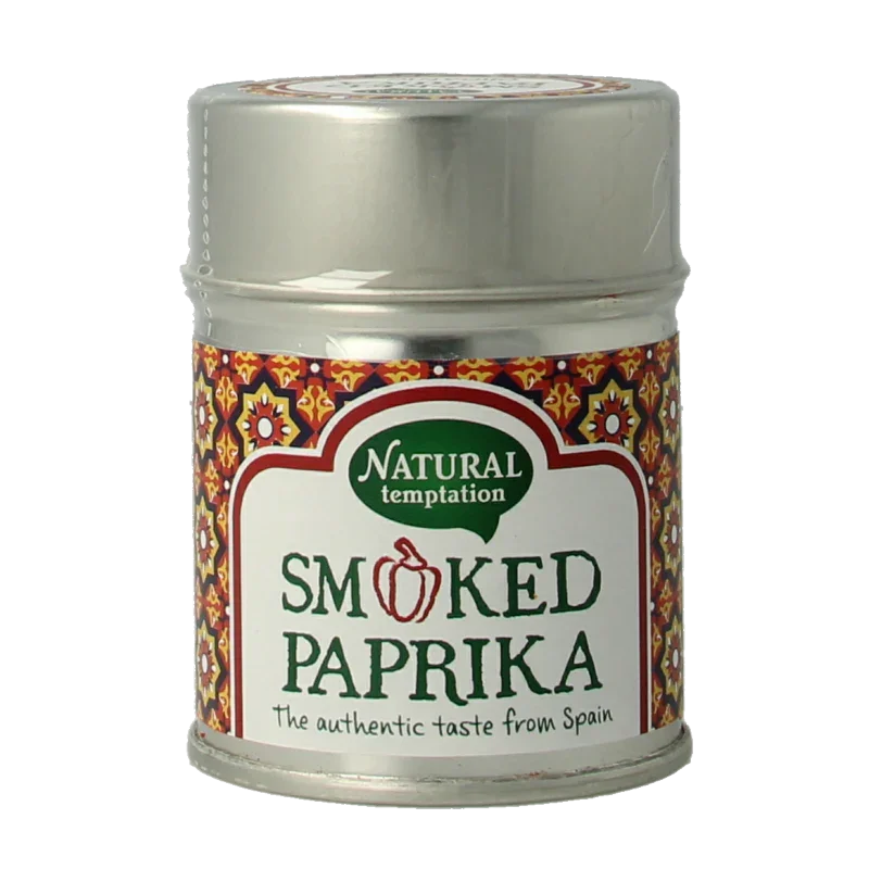 Natural Temptation Smoked paprika blikje bio 50 Gram