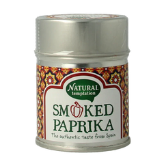 Natural Temptation Smoked paprika blikje bio 50 Gram