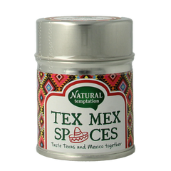 Natural Temptation Tex Mex spices blikje bio 40.00 Gram