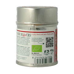 Natural Temptation Tex Mex spices blikje bio 40 Gram