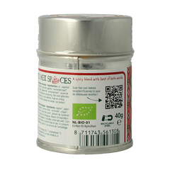 Natural Temptation Tex Mex spices blikje bio 40 Gram