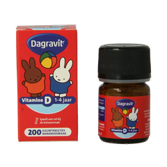 Dagravit Vitamine D tablet kids 200 Stuks