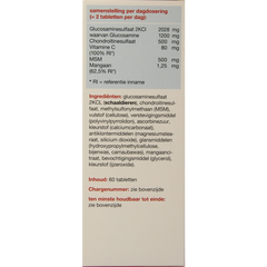Glucon Combi Glucosamine & chondroitine MSM mangaan 60 Tabletten