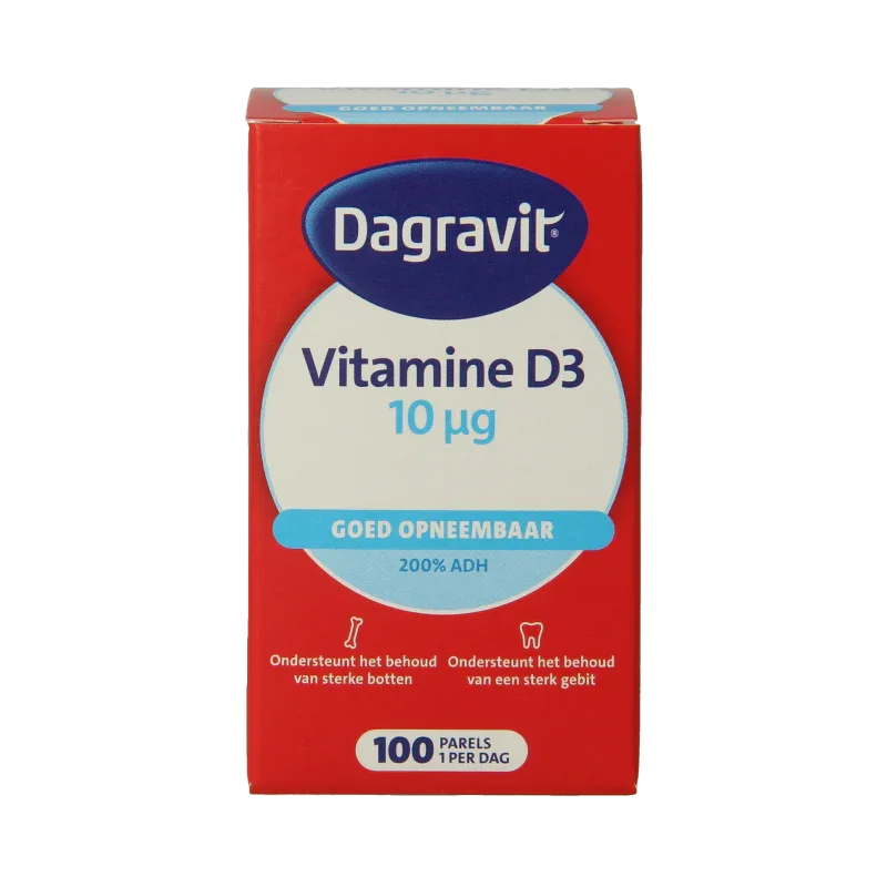 Dagravit Vitamine D pearls 400IU 100 Stuks