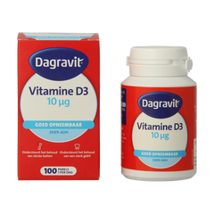 Dagravit Vitamine D pearls 400IU 100 Stuks