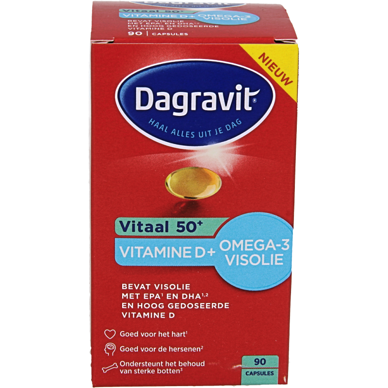 Dagravit Vitaal 50+ omega/vitamine D 90 Capsules