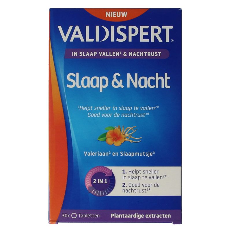 Valdispert Nacht melatonine 5-HTP 30 Tabletten