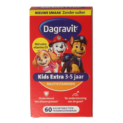 Dagravit Kids extra 3 - 5 jaar 60 Kauwtabletten
