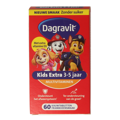 Dagravit Kids extra 3 - 5 jaar 60.00 Kauwtabletten
