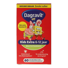 Dagravit Kids extra 6 - 12 jaar 60 Kauwtabletten