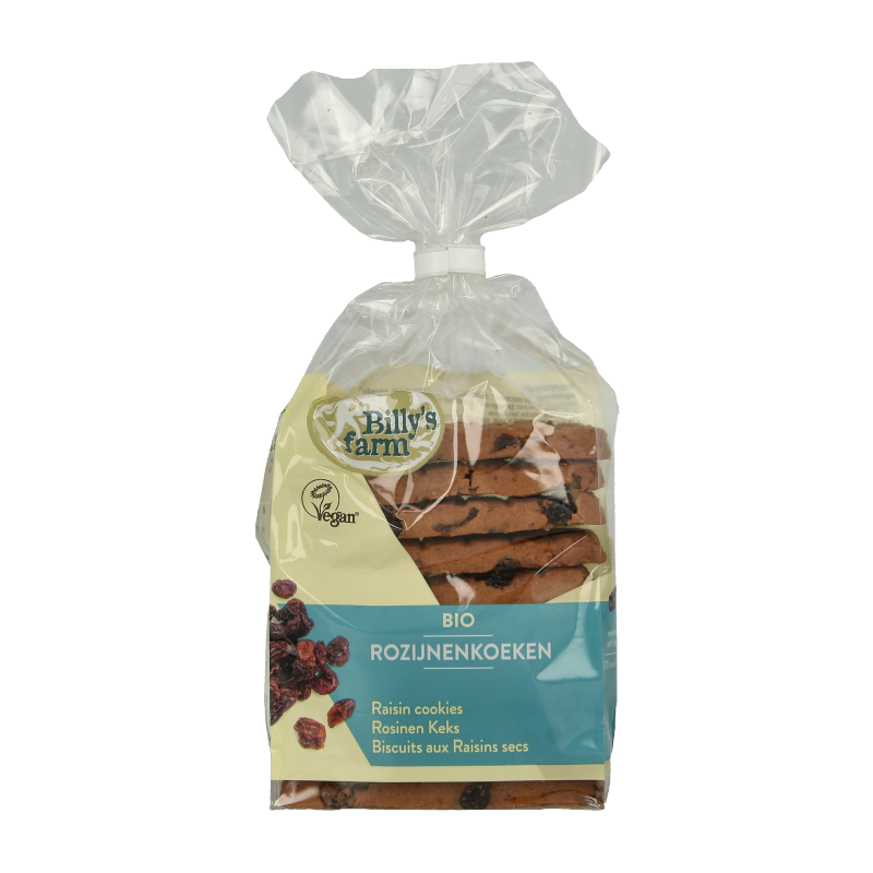 Billy's Farm Rozijnenkoeken bio 230 Gram