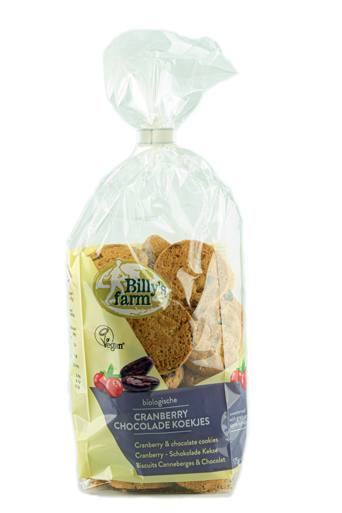 Billy's Farm Cranberry choco cookies bio 175 Gram