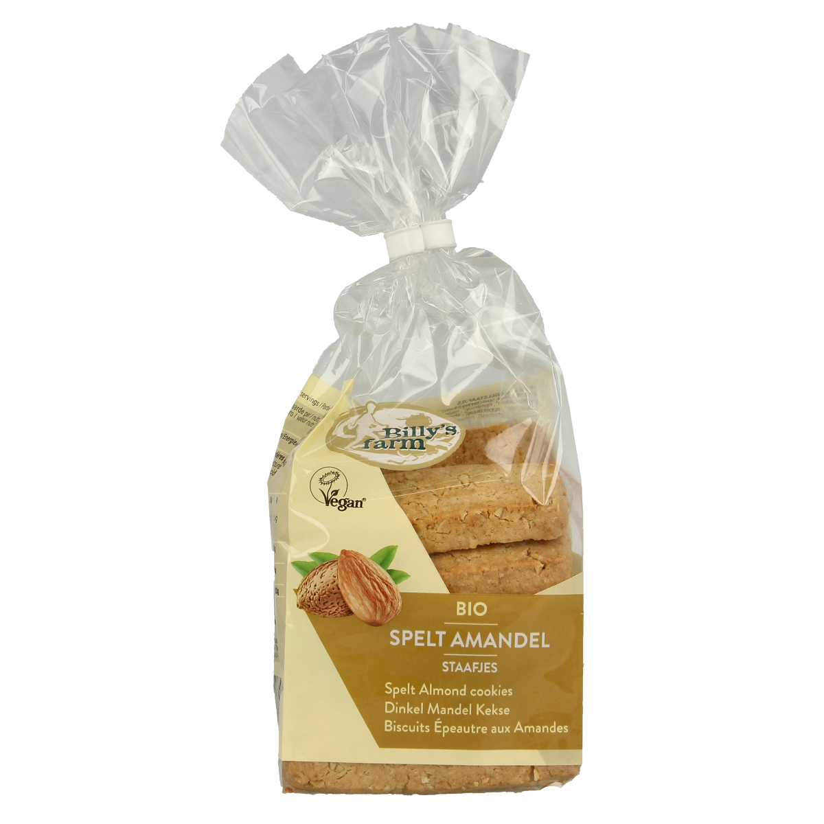 Billy's Farm Speltstaafjes amandel bio 175.00 Gram