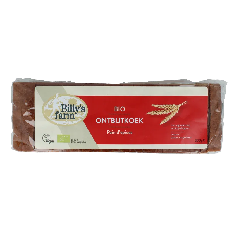 Billy's Farm Ontbijtkoek naturel bio 300 Gram