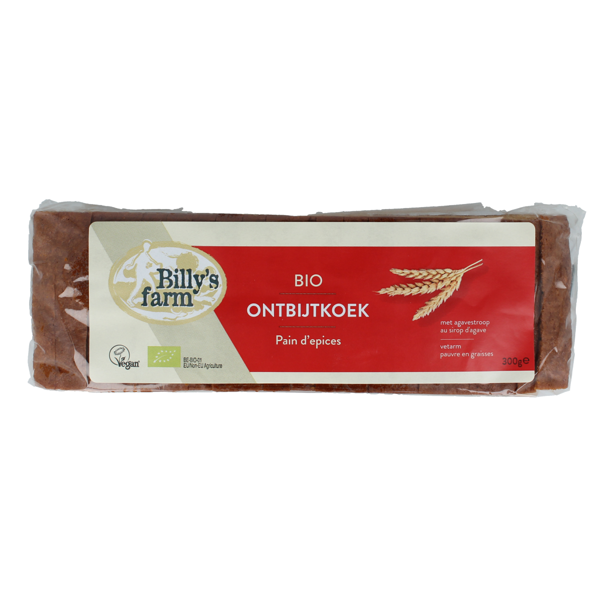 Billy's Farm Ontbijtkoek naturel bio 300.00 Gram