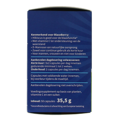 Blaseberry Cranberry D-Mannose & hibiscus 50 Capsules