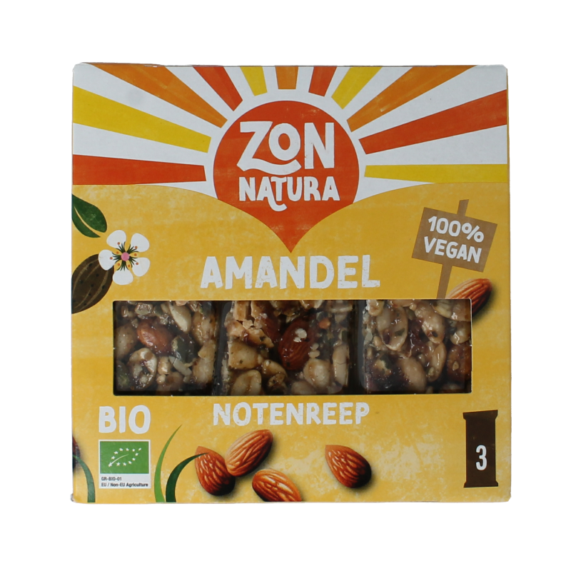 Zonnatura Muesli notenmix reep amandel bio 3 Stuks