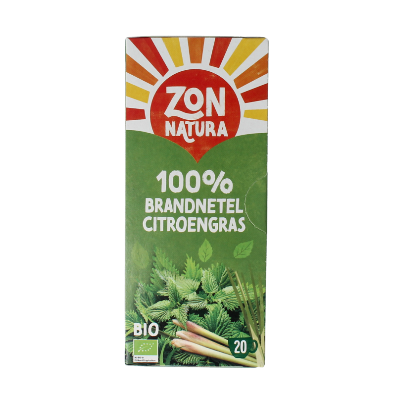 Zonnatura Brandnetel citroengras bio 20 Zakjes