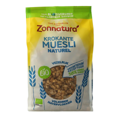 Zonnatura Krokante muesli naturel bio 375 Gram